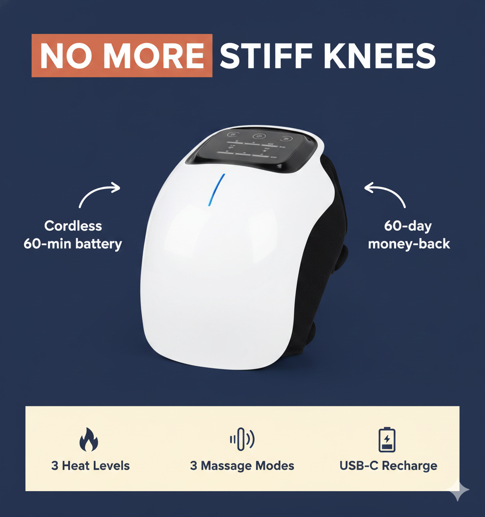 Reliva Cordless Heated Knee Massager